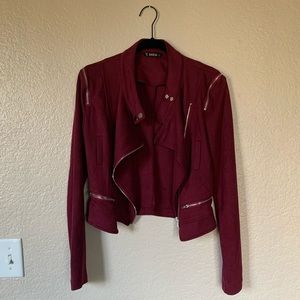 Suede Moto Jacket